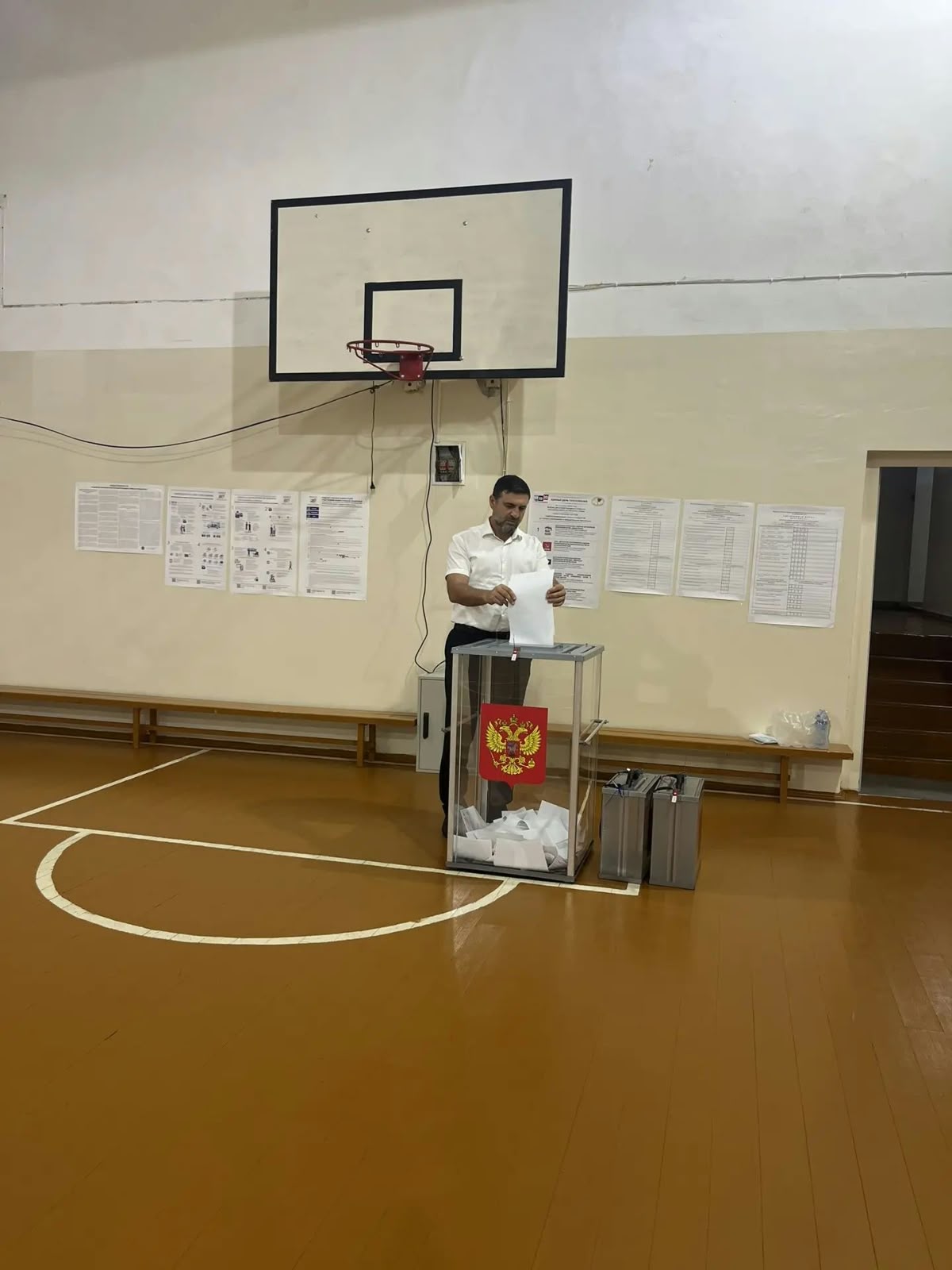 Сотрудники Минтранса Дагестана голосуют на выборах